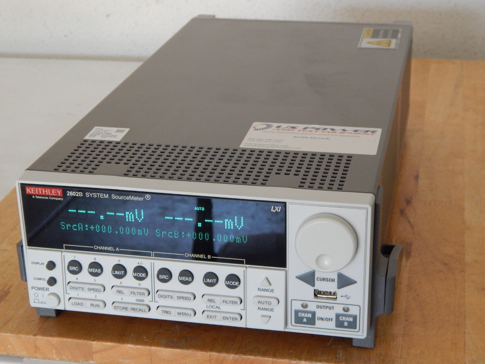 Keithley 2602B System SourceMeter 2 in stock, mint! NIST cal available Keithley 2602B System SourceMeter 2 in stock, mint! NIST cal available